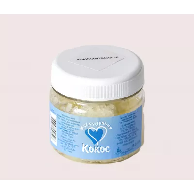 Кокосовое натуральное рафинированное масло, 100 г