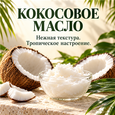 Кокосовое масло: нежная текстура и тропическое настроение