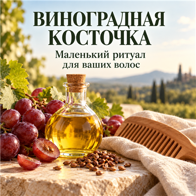 Масло виноградной косточки: маленький ритуал для волос